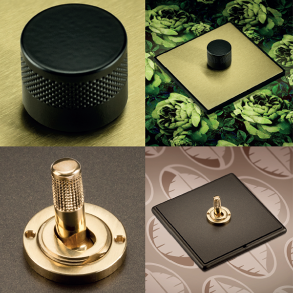 Hamilton’s NEW dimmer knobs and toggle switches create unrivalled choice